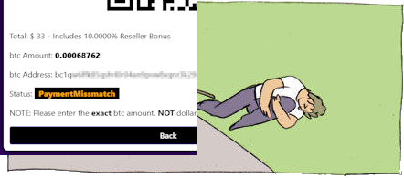 bike meme guy falls because payment missmatch